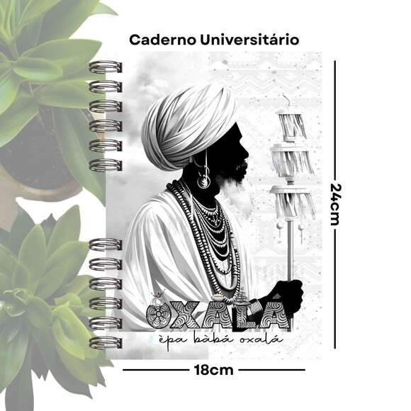 Caderno de Giras - Orixá Oxalá (tamanho Universitário)