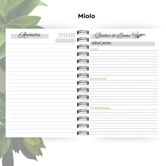 Caderno de Giras - Orixá Oxalá (tamanho Universitário)