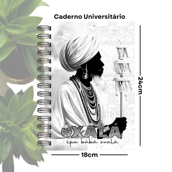 Caderno de Giras - Orixá Oxalá (tamanho Universitário)