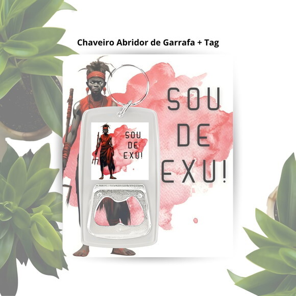 Chaveiro Abridor Orixá Exú - Lembrancinha Personalizada