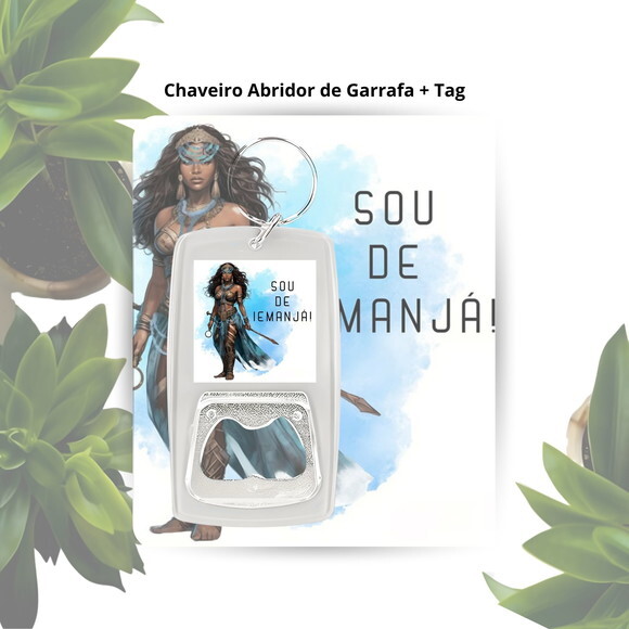 Chaveiro Abridor Orixá Iemanjá - Lembrancinha Personalizada