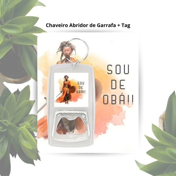 Chaveiro Abridor Orixá Obá - Lembrancinha Personalizada