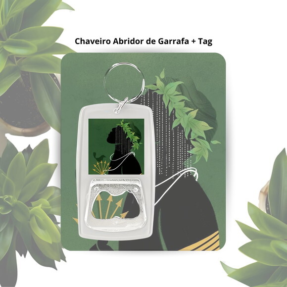Chaveiro Abridor Orixá Ossain - Lembrancinha Personalizada