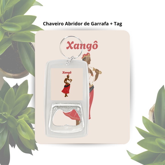 Chaveiro Abridor Orixá Xangô - Lembrancinha Personalizada
