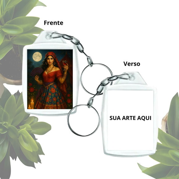 Chaveiro Acrílico Cigana - Lembrancinha Personalizada
