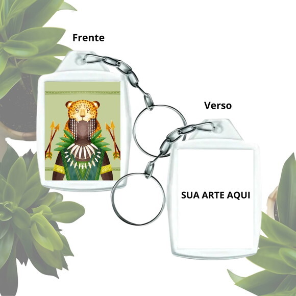 Chaveiro Acrílico Orixá Oxóssi - Lembrancinha Personalizada