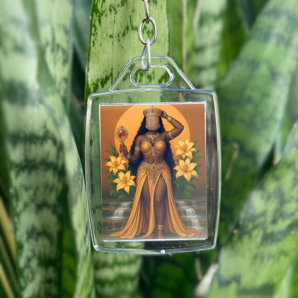 Chaveiro Acrílico Orixá Oxum - Lembrancinha Personalizada