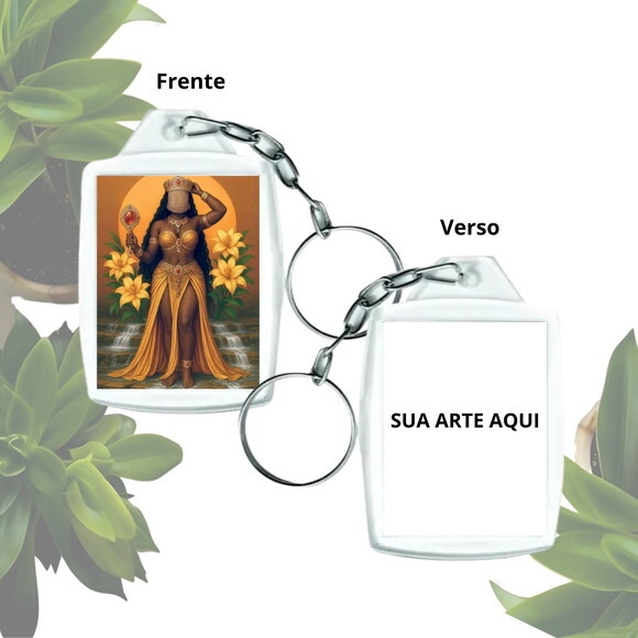 Chaveiro Acrílico Orixá Oxum - Lembrancinha Personalizada