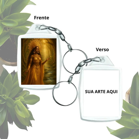 Chaveiro Acrílico Orixá Oxum - Lembrancinha Personalizada