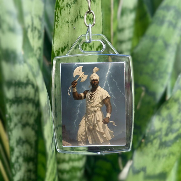 Chaveiro Acrílico Xangô Ayrá - Lembrancinha Personalizada