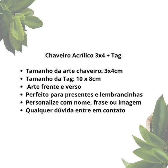 Chaveiro com Tag Personalizado - Lembrancinha Orixá Obaluaê