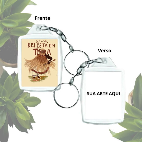 Chaveiro Orixá Obaluae | Omolu Personalizado em Acrílico 3x4
