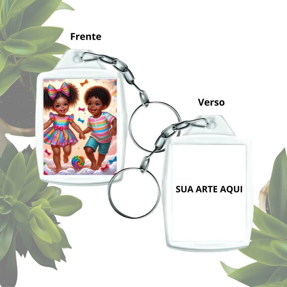 Chaveiro para Lembrancinha Personalizado - Casal de Erê