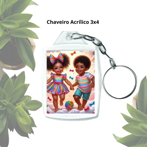 Chaveiro para Lembrancinha Personalizado - Casal de Erê