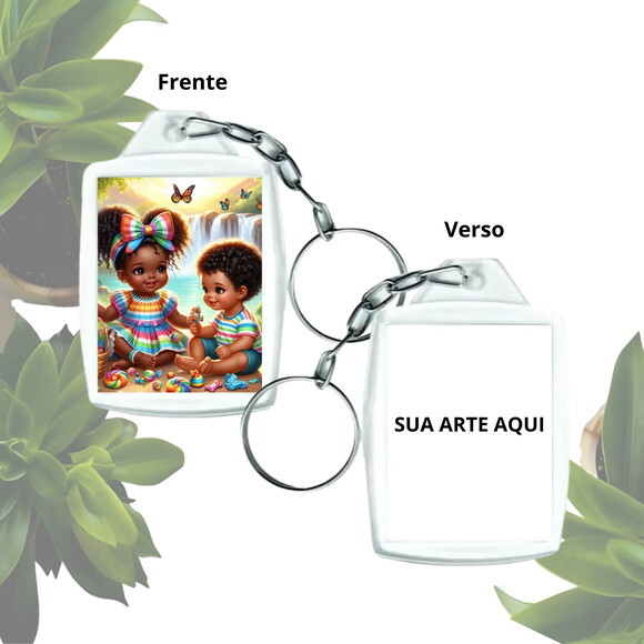 Chaveiro para Lembrancinha Personalizado - Casal de Erê