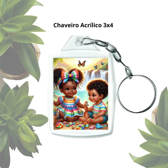 Chaveiro para Lembrancinha Personalizado - Casal de Erê
