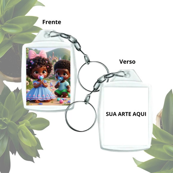 Chaveiro para Lembrancinha Personalizado - Casal de Erê