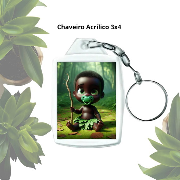 Chaveiro para Lembrancinha Personalizado - Erê de Oxóssi