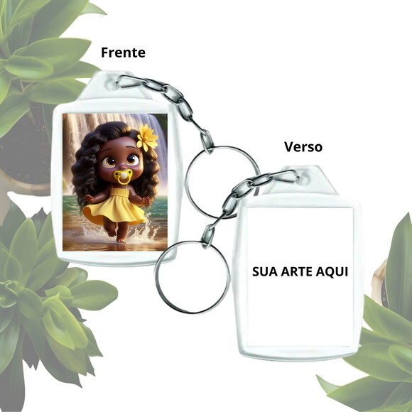 Chaveiro para Lembrancinha Personalizado - Erê de Oxum