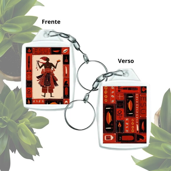 Chaveiro Personalizado 3x4 Acrílico - Orixá Exú