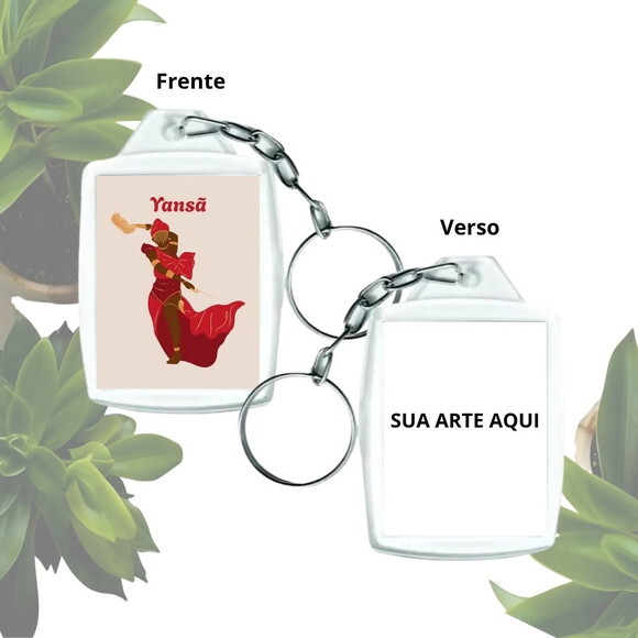 Chaveiro Personalizado 3x4 Acrílico - Orixá Iansã