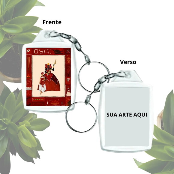 Chaveiro Personalizado 3x4 Acrílico - Orixá Iansã