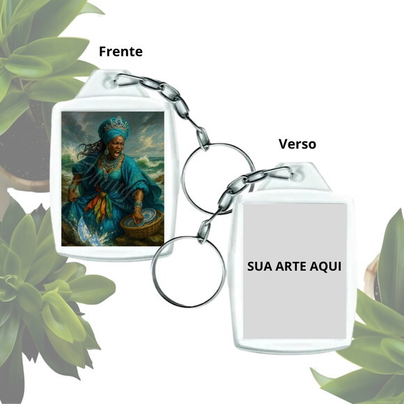Chaveiro Personalizado 3x4 Acrílico - Orixá Iemanjá