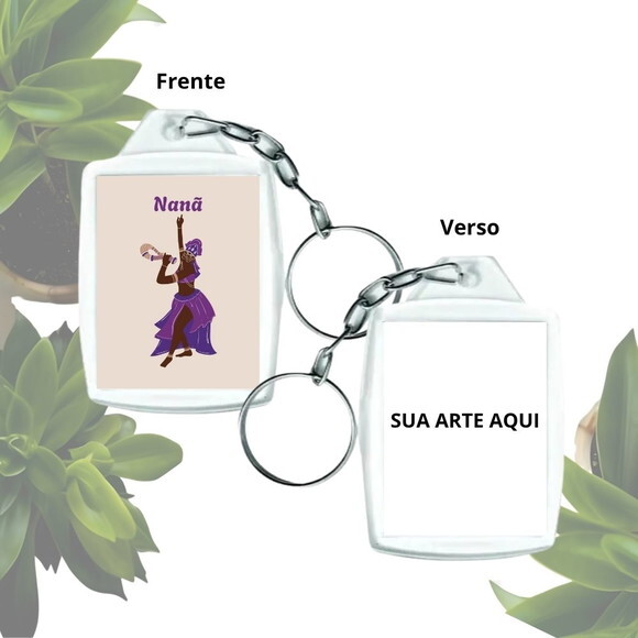 Chaveiro Personalizado 3x4 Acrílico - Orixá Nanã