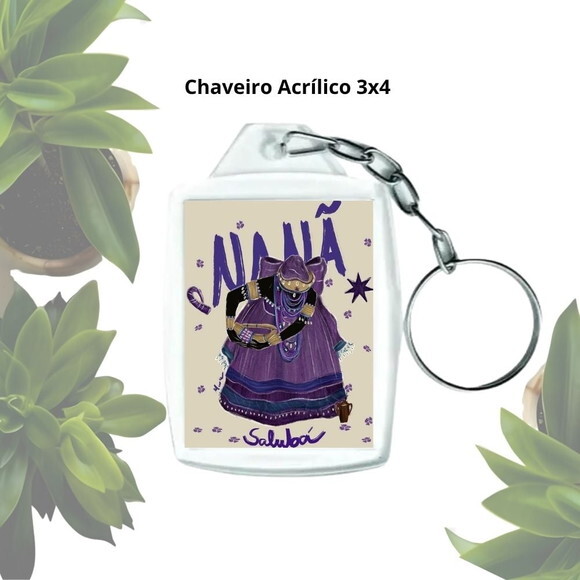 Chaveiro Personalizado 3x4 Acrílico - Orixá Nanã