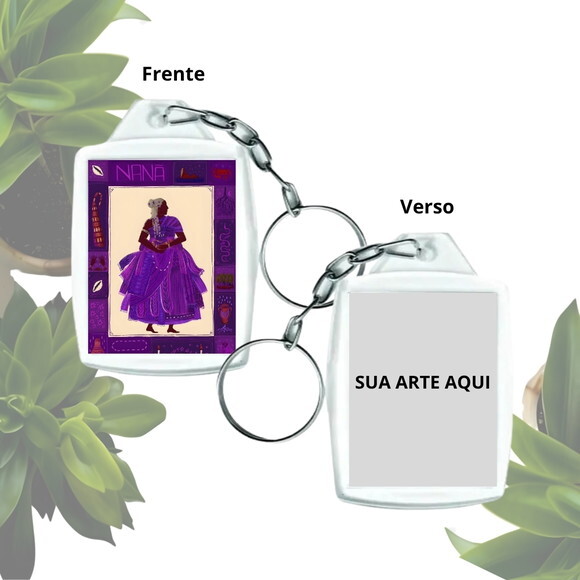 Chaveiro Personalizado 3x4 Acrílico - Orixá Nanã