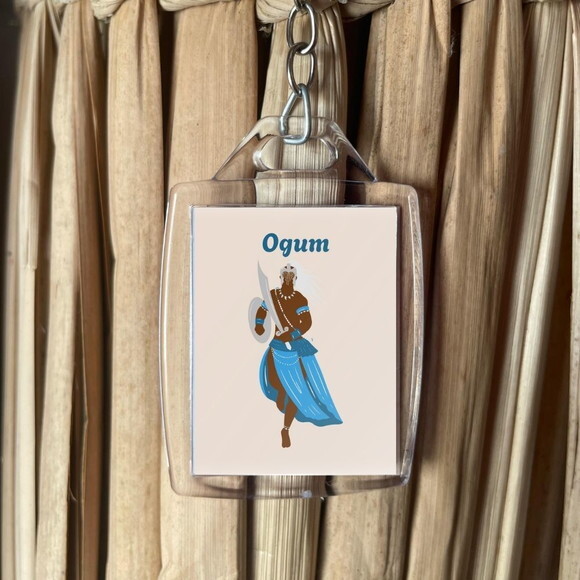Chaveiro Personalizado 3x4 Acrílico - Orixá Ogum