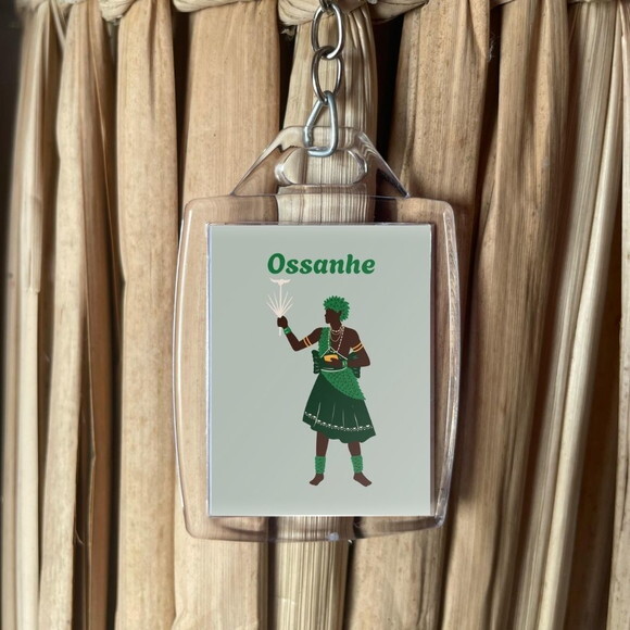 Chaveiro Personalizado 3x4 Acrílico - Orixá Ossaim