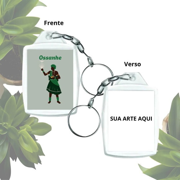 Chaveiro Personalizado 3x4 Acrílico - Orixá Ossaim