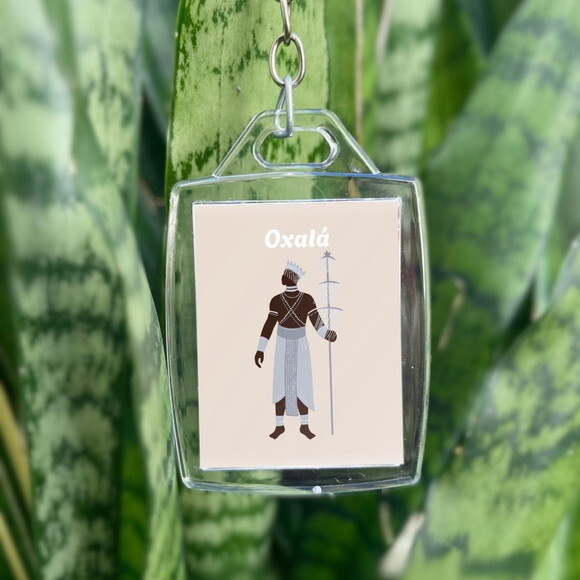 Chaveiro Personalizado 3x4 Acrílico - Orixá Oxalá