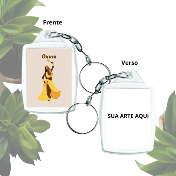 Chaveiro Personalizado 3x4 Acrílico - Orixá Oxum