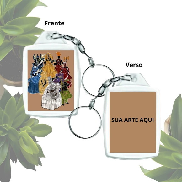 Chaveiro Personalizado Orixás - Acrílico Tamanho 3x4