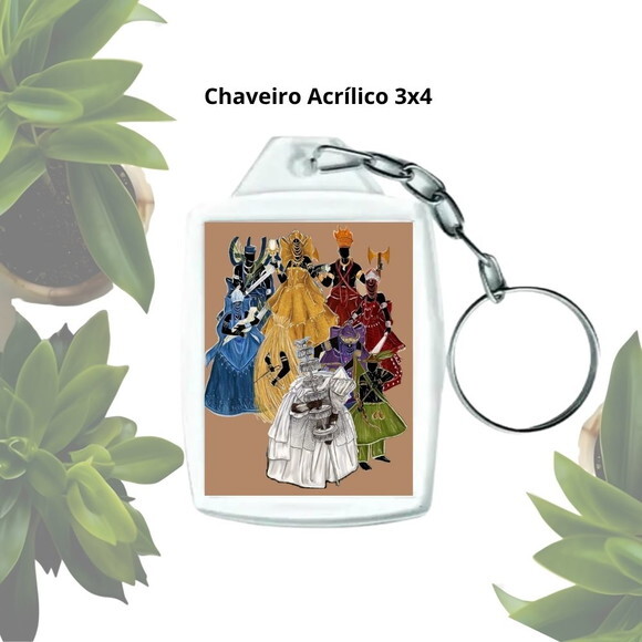 Chaveiro Personalizado Orixás - Acrílico Tamanho 3x4
