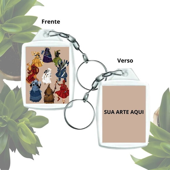 Chaveiro Personalizado Orixás - Acrílico Tamanho 3x4