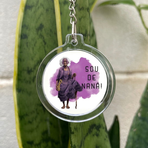 Chaveiro Redondo Orixá Nanã - Lembrancinha Personalizada