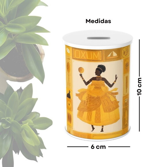 Cofrinho Personalizado para Lembrancinha - Orixá Oxum