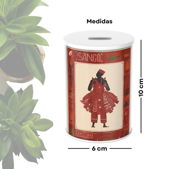 Cofrinho Personalizado para Lembrancinha - Orixá Xangô