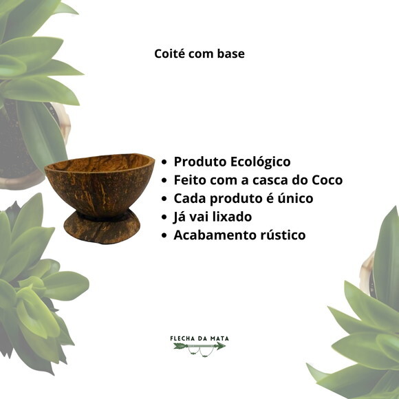 Coité de Coco Natural com Base