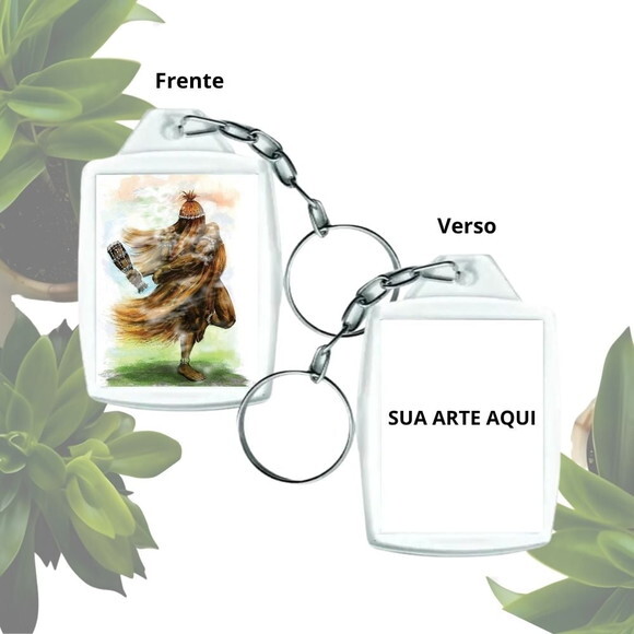 Lembrancinha Chaveiro Personalizado 3x4 - Obaluae | Omolu