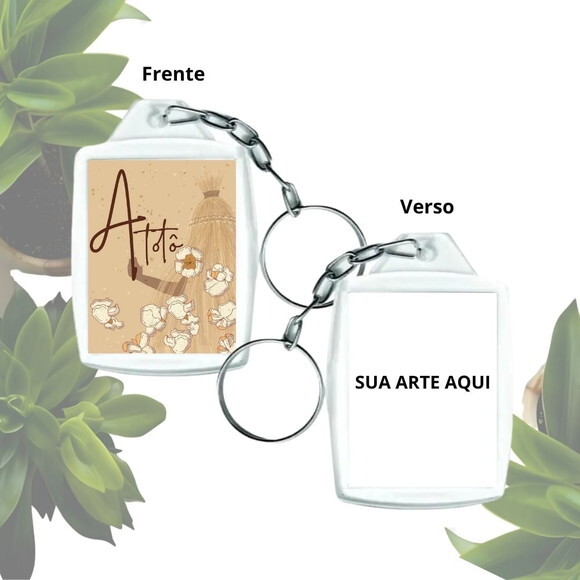 Lembrancinha Chaveiro Personalizado 3x4 - Obaluae | Omolu