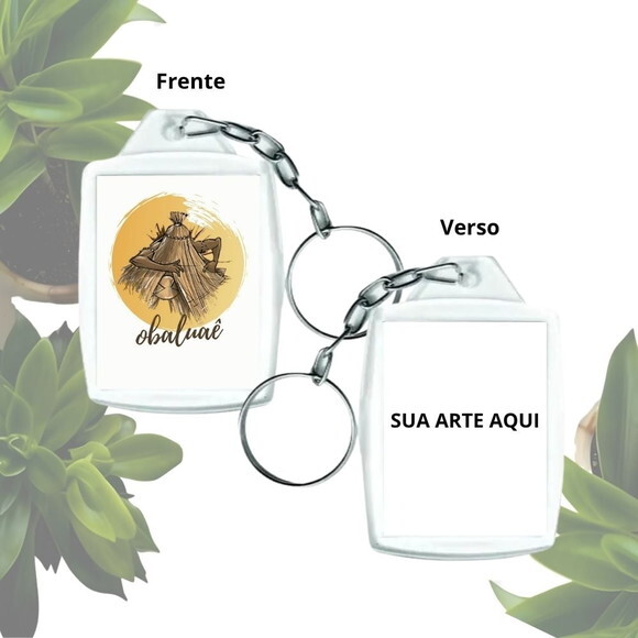 Lembrancinha Chaveiro Personalizado 3x4 - Obaluae | Omolu