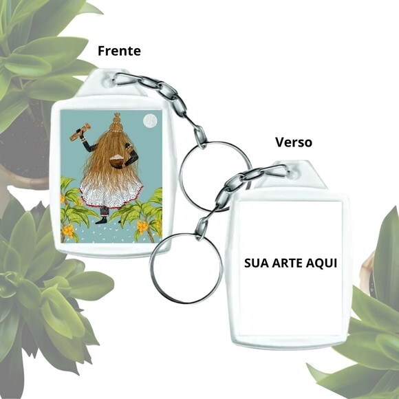 Lembrancinha Chaveiro Personalizado 3x4 - Obaluae | Omolu
