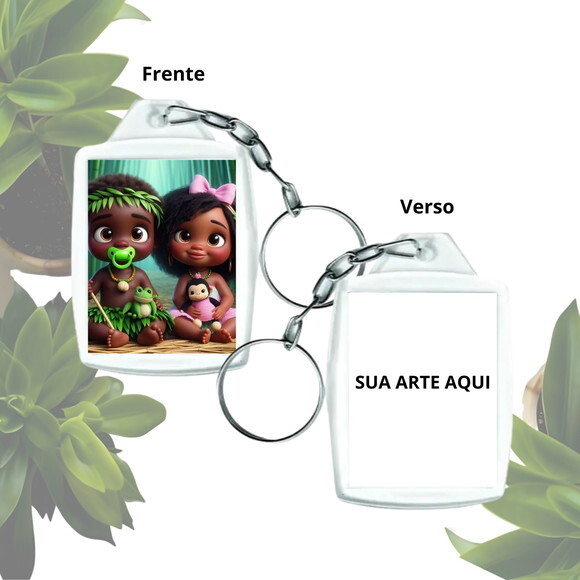 Lembrancinha Chaveiro Personalizado com Foto - Casal de Erê