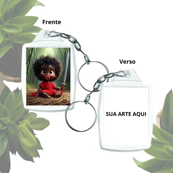 Lembrancinha Chaveiro Personalizado com Foto - Erê de Iansã