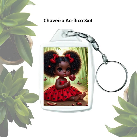 Lembrancinha Chaveiro Personalizado com Foto - Erê de Iansã