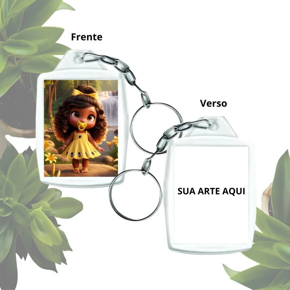 Lembrancinha Chaveiro Personalizado com Foto - Erê de Oxum